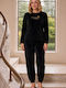 Boyraz Winter Women's Pyjama Set Black