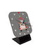 Koupakoupa Merry Christmas Cats In Car Tabletop Clock with Hands Wooden KP_9483_clock-desk-square