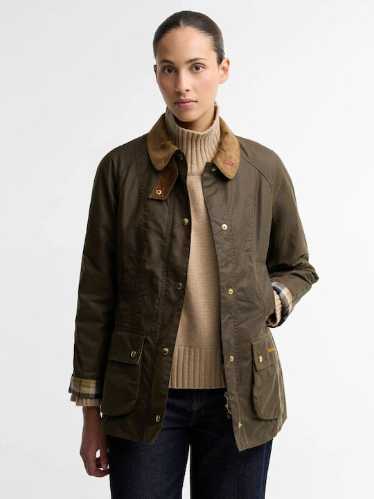 Barbour Icons Beadnell Дамско Яке За Пешеходен Туризъм Каки
