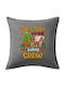 Christmas Cookie Baking Crew Grey 100% Cotton Sofa Pillow with Filling Included 50x50cm