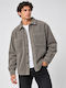 Μακρυμάνικο Κοτλέ Overshirt σε Φαρδιά Γραμμή Moon Mist