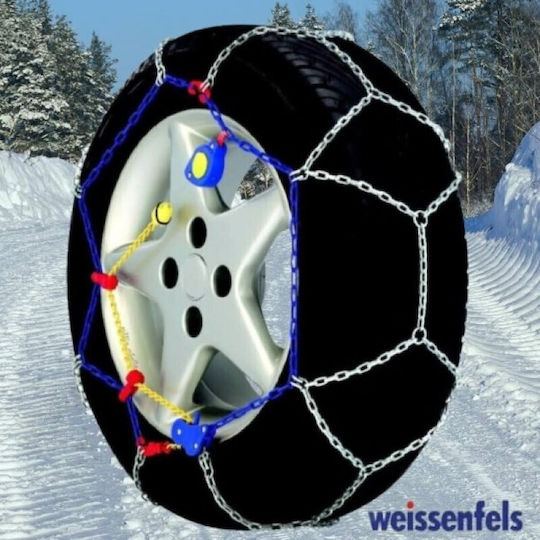Weissenfels Newtech No 12 Anti-Skid Chains 9mm Thick for Passenger Cars 2 Pieces NM31120