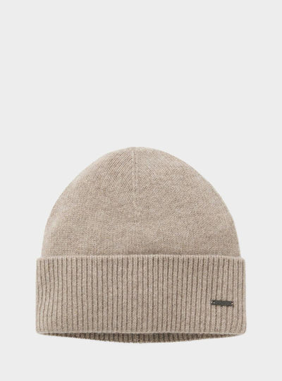Men's Knitted Beanie in Brown