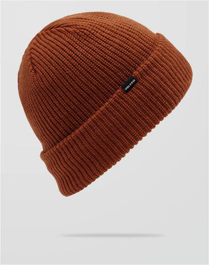 Sweep Lined Beanie Men's Fleece Knit Beanie in Orange