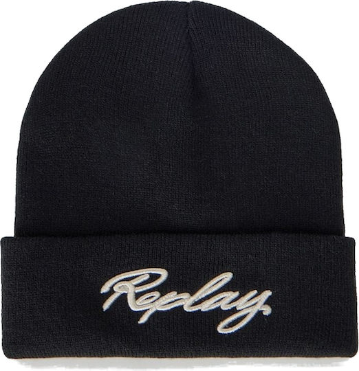 Beanie Men's Knitted Beanie in Black