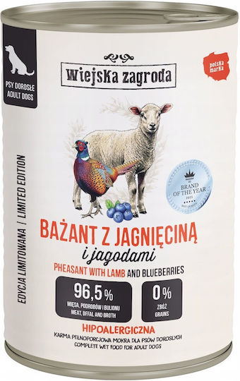 Wiejska Zagroda Υγρή Τροφή Σκύλων με Αρνί 380gr