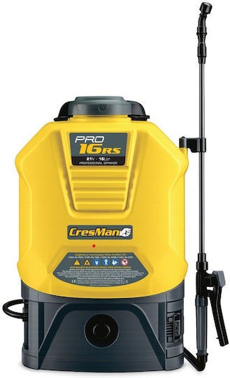 Cresman Pro16rs Ψεκαστήρας Πλάτης 21V Solo Μπαταρίας με Χωρητικότητα 16lt 5bar