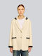 Semicouture Olivia Long Women's Tweed Blazer Beige