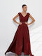 Women's Burgundy Jumpsuit