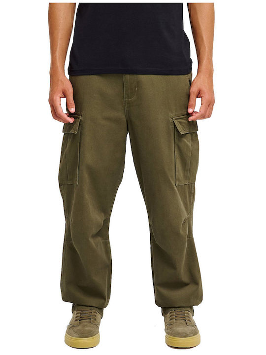 Men's Cargo Trousers Relaxed Fit Grape Leaf