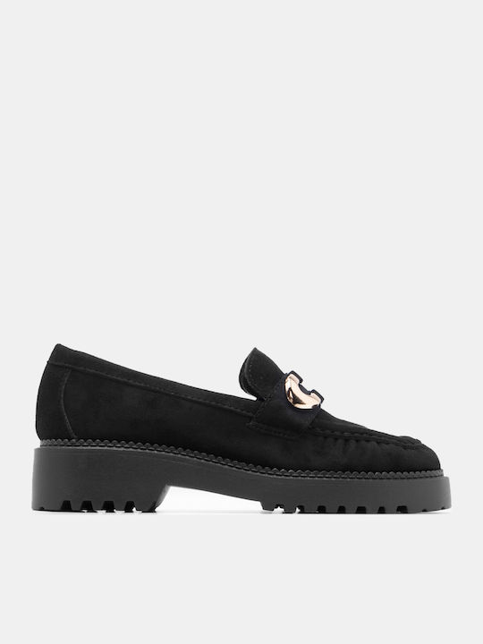 Luigi Women's Loafers in Black