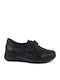 Leather Women's Moccasins in Black