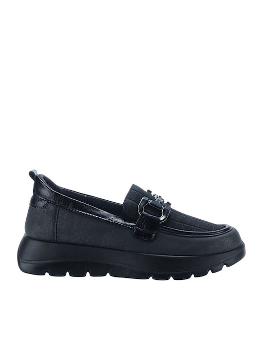 Mocasini pentru Femei de Culoare Neagră