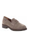 Damenleder-Loafer in Beige