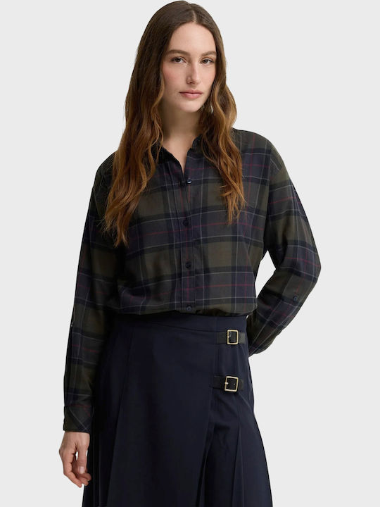 Barbour Elishaw Дамска Риза С Дълъг Ръкав Shado...