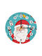 Koupakoupa Santa Claus Gifts Wanduhr aus Holz Ø20cm