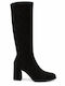 Black Suede Women's Boots