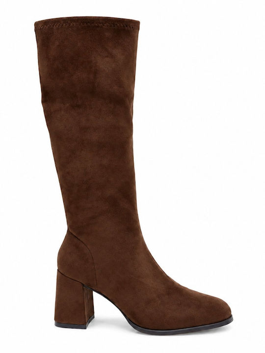 Beige Suede Women's Boots