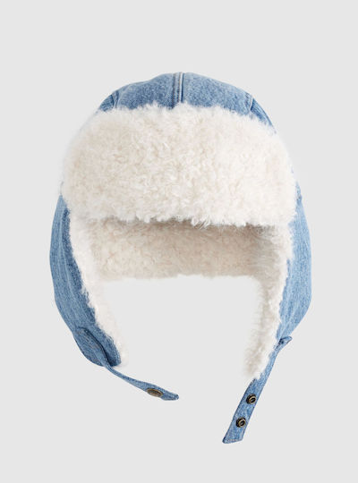 Women's Fleece Knit Beanie in Blue