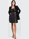 Black Leather Mini Skirt