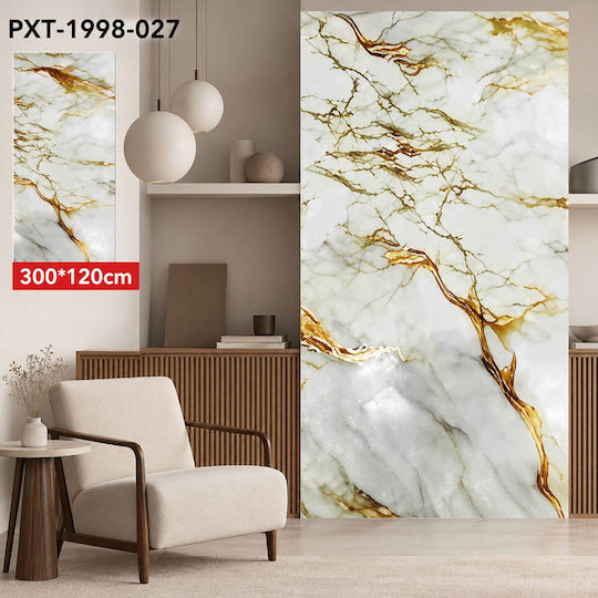 Self-Adhesive Wall Wallpaper White 300x120cm