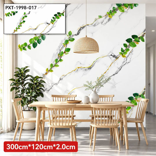 Self-Adhesive Wall Wallpaper White 300x120cm
