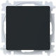 Abb Recessed Wall Switch One-Way Black