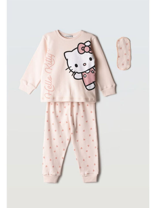 Εβίτα Παιδική Πιτζάμα Ροζ Hello Kitty