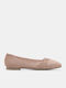 Women's Pointed-Toe Ballerina Shoes Beige-Dark