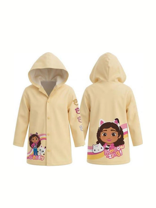 Gabby's Dollhouse Wasserdichte Kurze Gelbe Casual-Kinderjacke