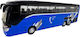 Metal Model Luxury Bus Blue 1:30 Lights Sounds Spring