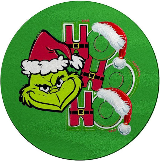 Koupakoupa Grinch Ho Ho Ho Επιφάνεια Κοπής Γυάλινη 30x30cm