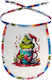 Koupakoupa Giggling Grinchy Galore Wasserdichtes Lätzchen aus 100 % Baumwolle mit Bindeband