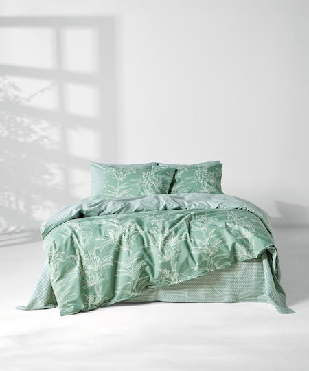 Kentia Double Quilt 220x240cm Saporo Green 300 GSM