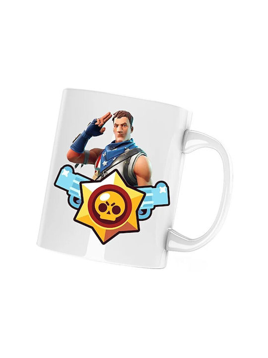 Fortnite Battle Royale Cană Ceramică Albă 330ml