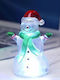 Bakaji Beleuchtete Weihnachtsfigur Schneemann, Länge 5 cm