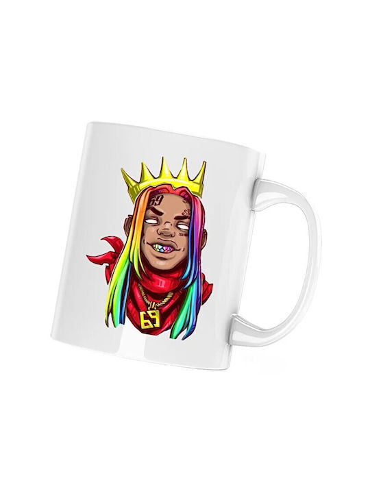 King Κούπα Κεραμική Λευκή 330ml (Προσωποποιημένο)