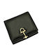 Small Leather Women's Travel Wallet with RFID Black