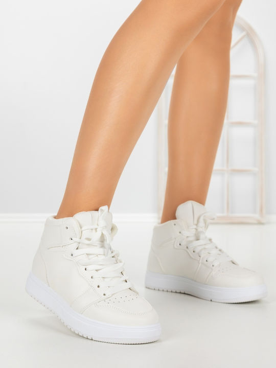 Kalapod Sneakers Flatforms pentru Femei Albi