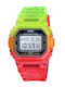 1622 Digital Women's Watch 44mm Battery Chronograph with Rubber Strap