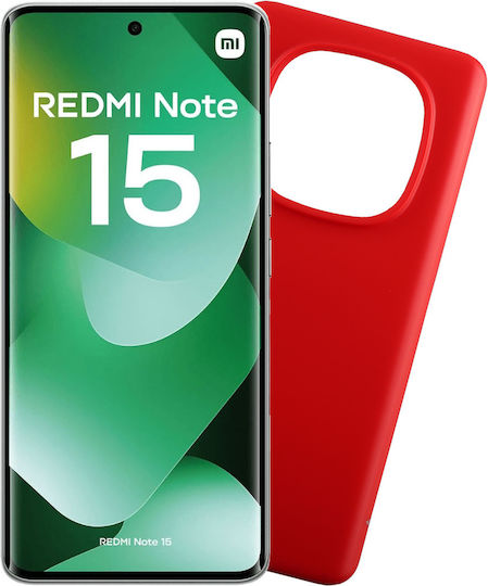 Volte-Tel Husă Spate din Silicon Roșie (Redmi Note 15)
