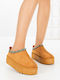 Damen Clogs Pantoffeln Braun