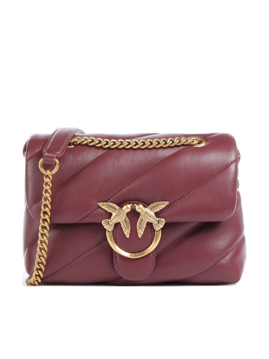 Pinko Love Puff Women's Shoulder Bag Burgundy