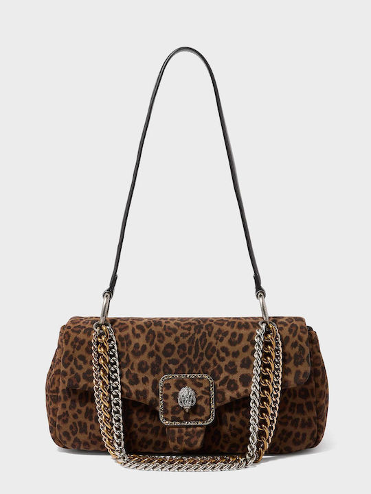 Brown Suede Leather Women's Shoulder Bag