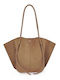 Damen-Tote-Tasche aus Wildleder Puro