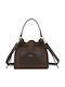 Leather Women's Handbag Suede Brown