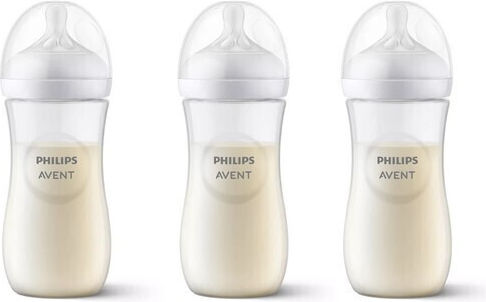 Philips Πλαστικό Μπιμπερό Natural Response Κατά των Κολικών με Θηλή Σιλικόνης 330ml 3τμχ