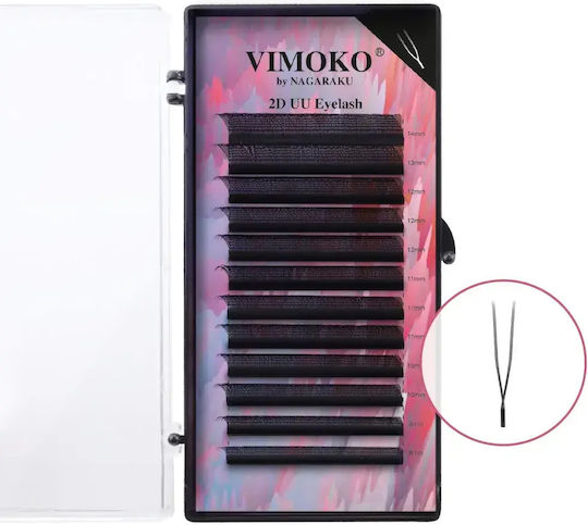 Eyelash Extensions Mix 2d Uu 0.07 Premade Vimoko By Nagaraku 8-14 Mm