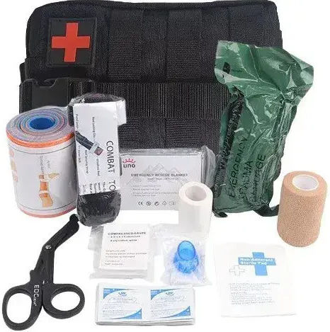 Helbo Military Tactical First Aid Bag with Equipment