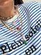Kaleido Red Steel Necklace